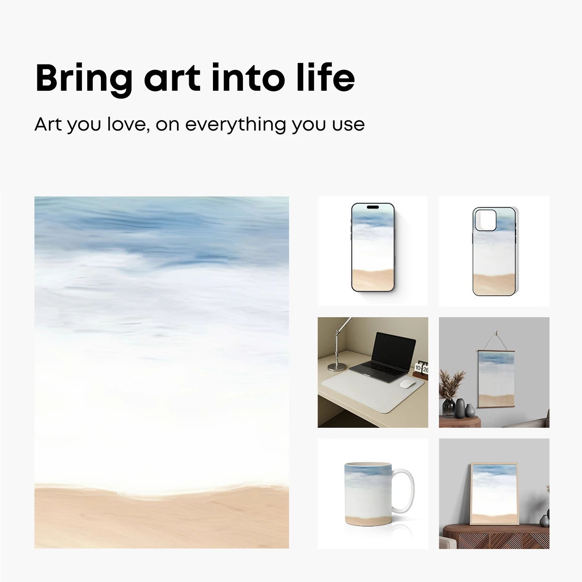 Ethereal Shoreline: Whispering Waves and Sandy Silence - Image 2