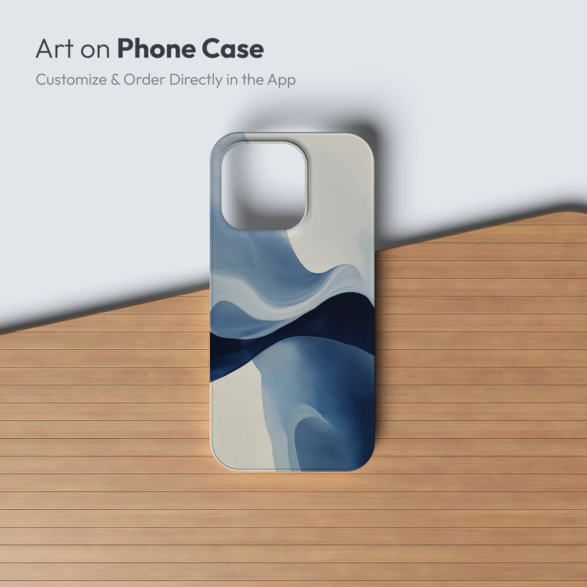 Ethereal Flow: Abstract Waves in Serene Blues - Image 2