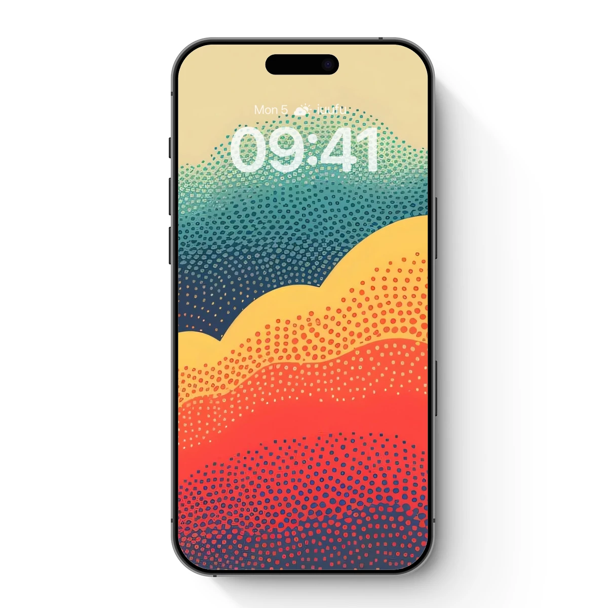 Dot Wave Symphony: Abstract Color Flow