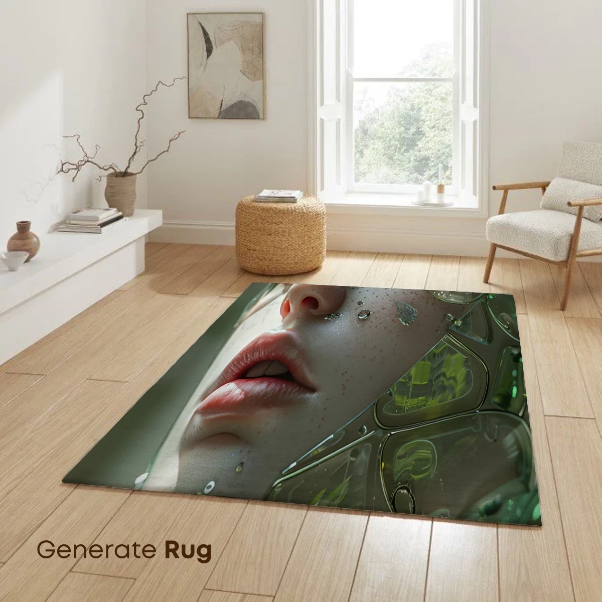 Futuristic Glass Portrait: Ethereal Beauty in Shattered Reflections - Image 6
