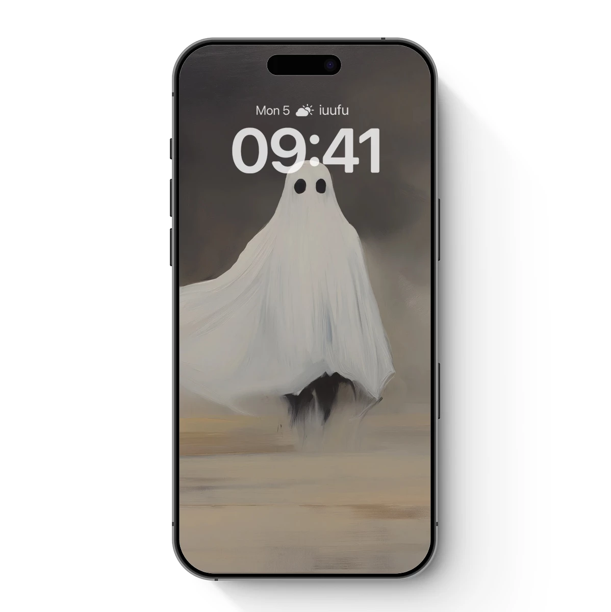 Ethereal Drift: Ghostly Figure in Misty Solitude