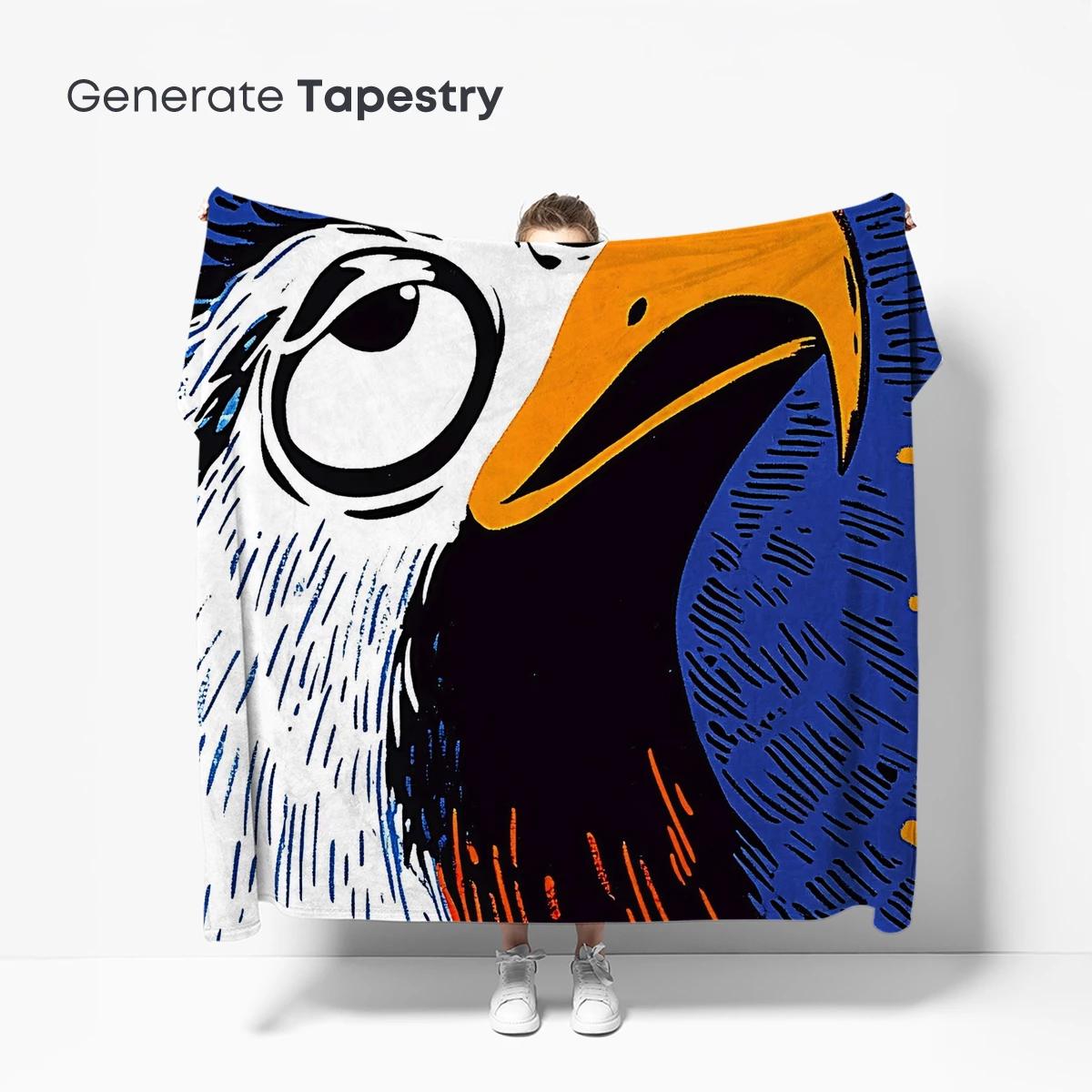 Bold Eagle Pop Art: Vibrant Feathers and Expressive Eyes - Image 5