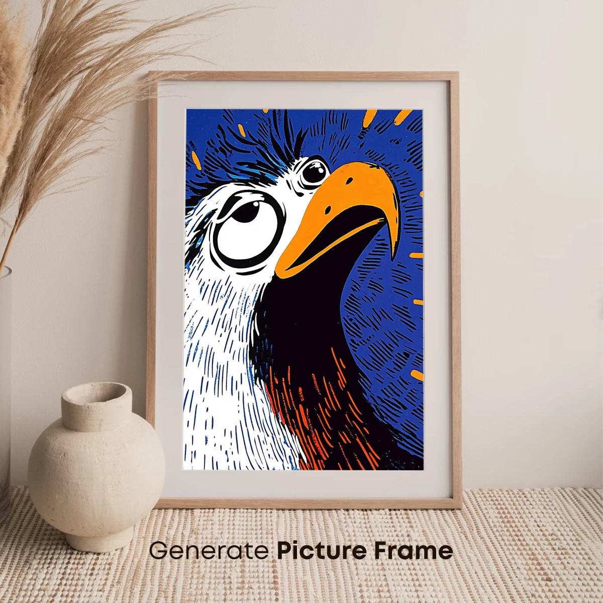 Bold Eagle Pop Art: Vibrant Feathers and Expressive Eyes - Image 7