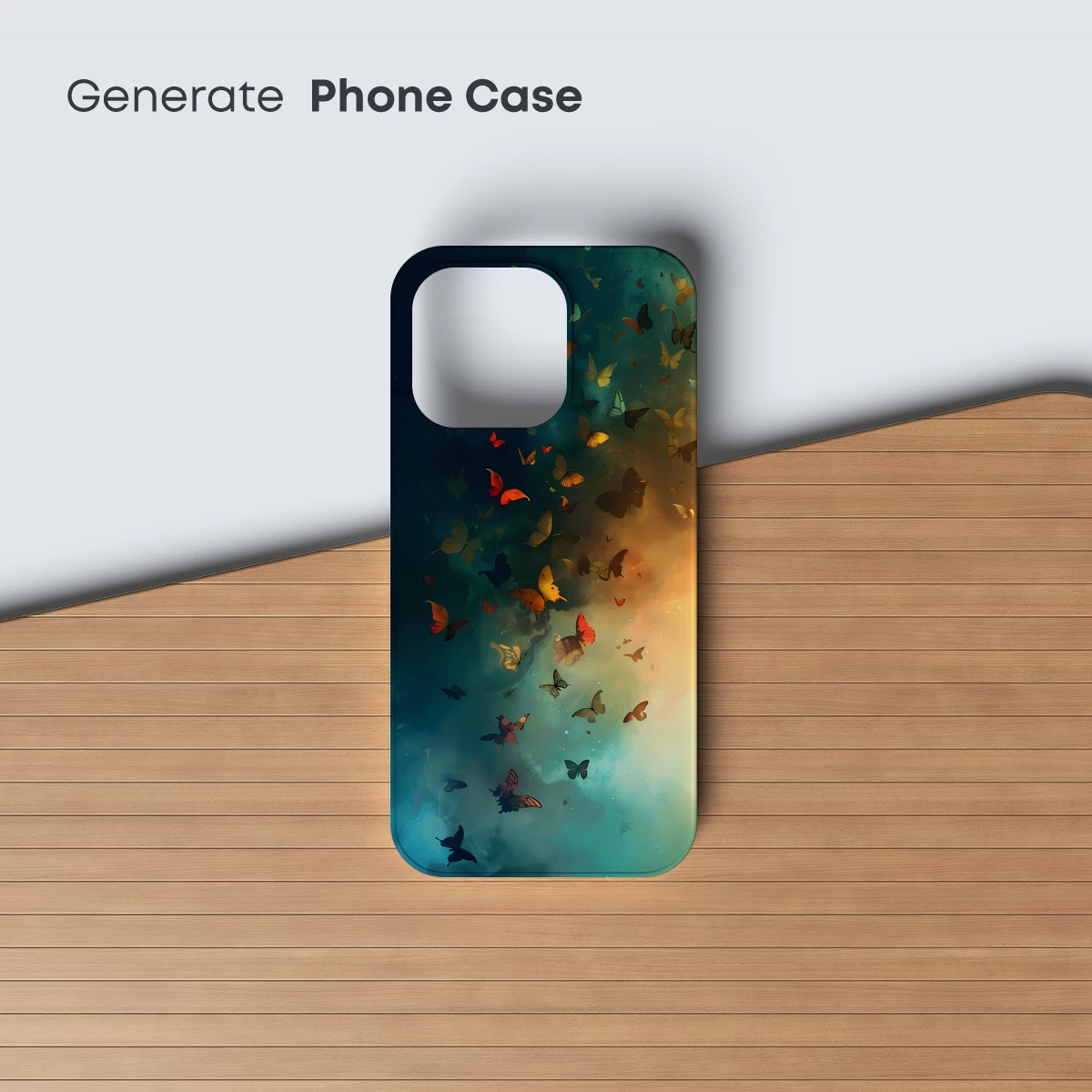 Butterfly Odyssey: Ethereal Flight in Teal and Gold - Image 3