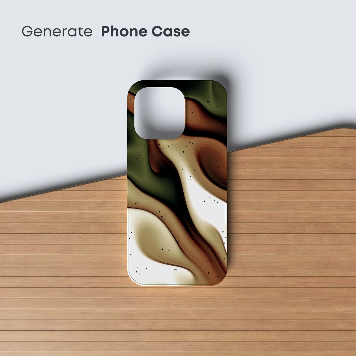 Fluid Dreamscape: Abstract Waves in Earth Tones - Image 3