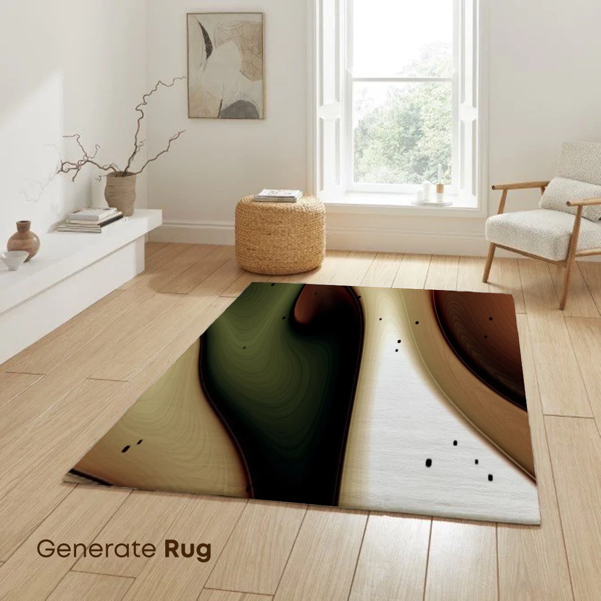 Fluid Dreamscape: Abstract Waves in Earth Tones - Image 6