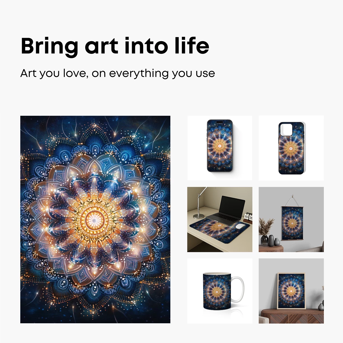 Cosmic Mandala: Celestial Harmony in Symmetry - Image 2