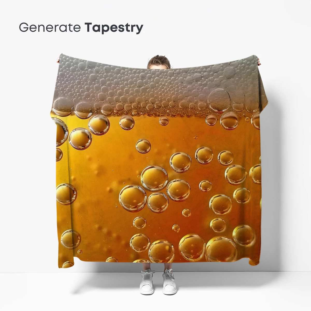 Golden Bubbles: A Symphony of Beer Foam - Image 5