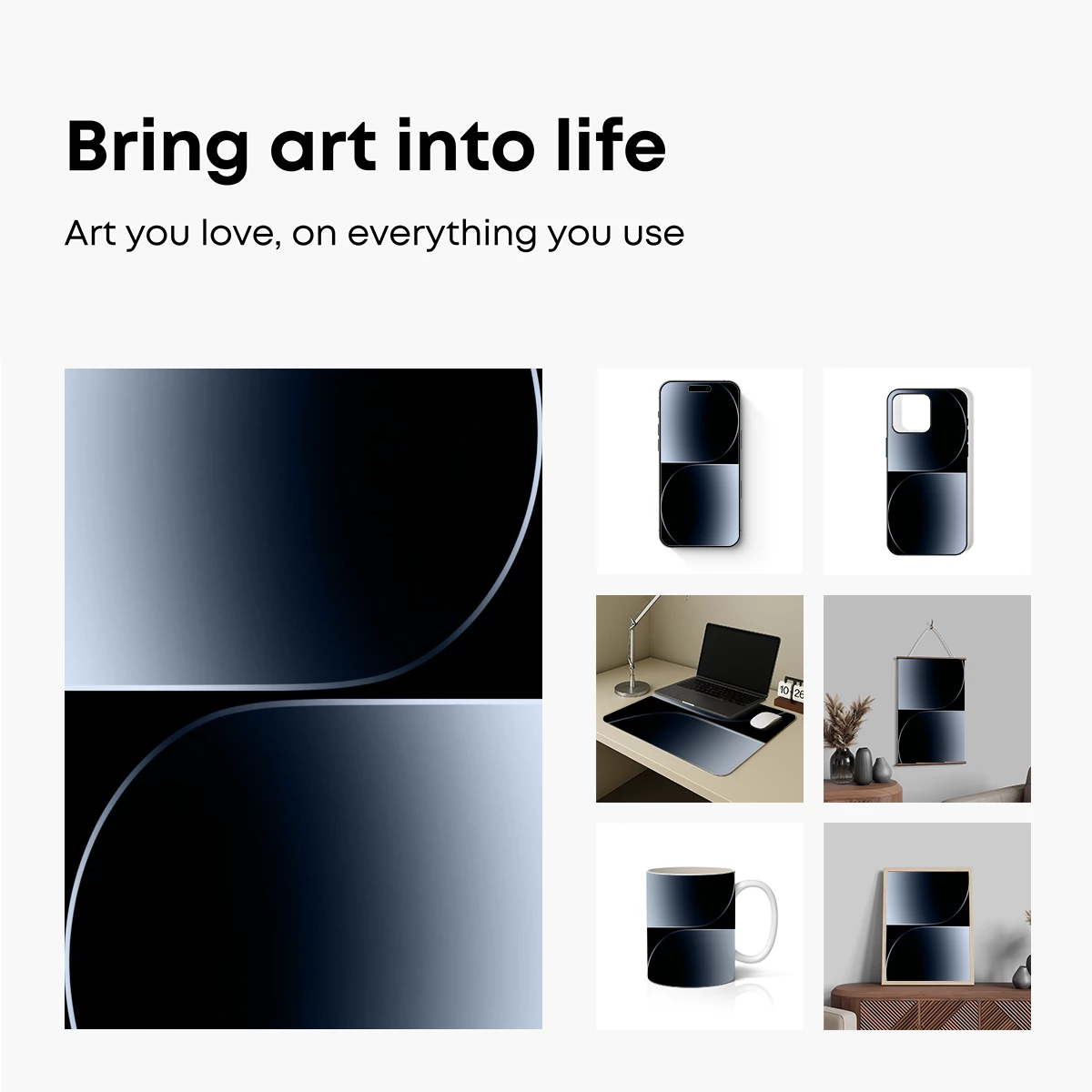 Eclipse of Light: Abstract Gradient Harmony - Image 2