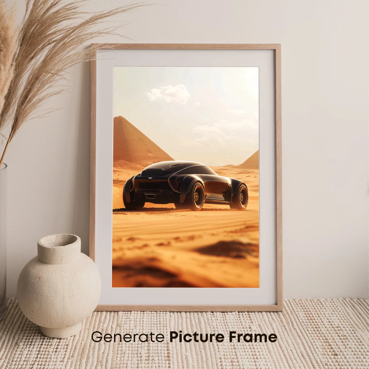 Futuristic Desert Racer at Pyramids - Image 7