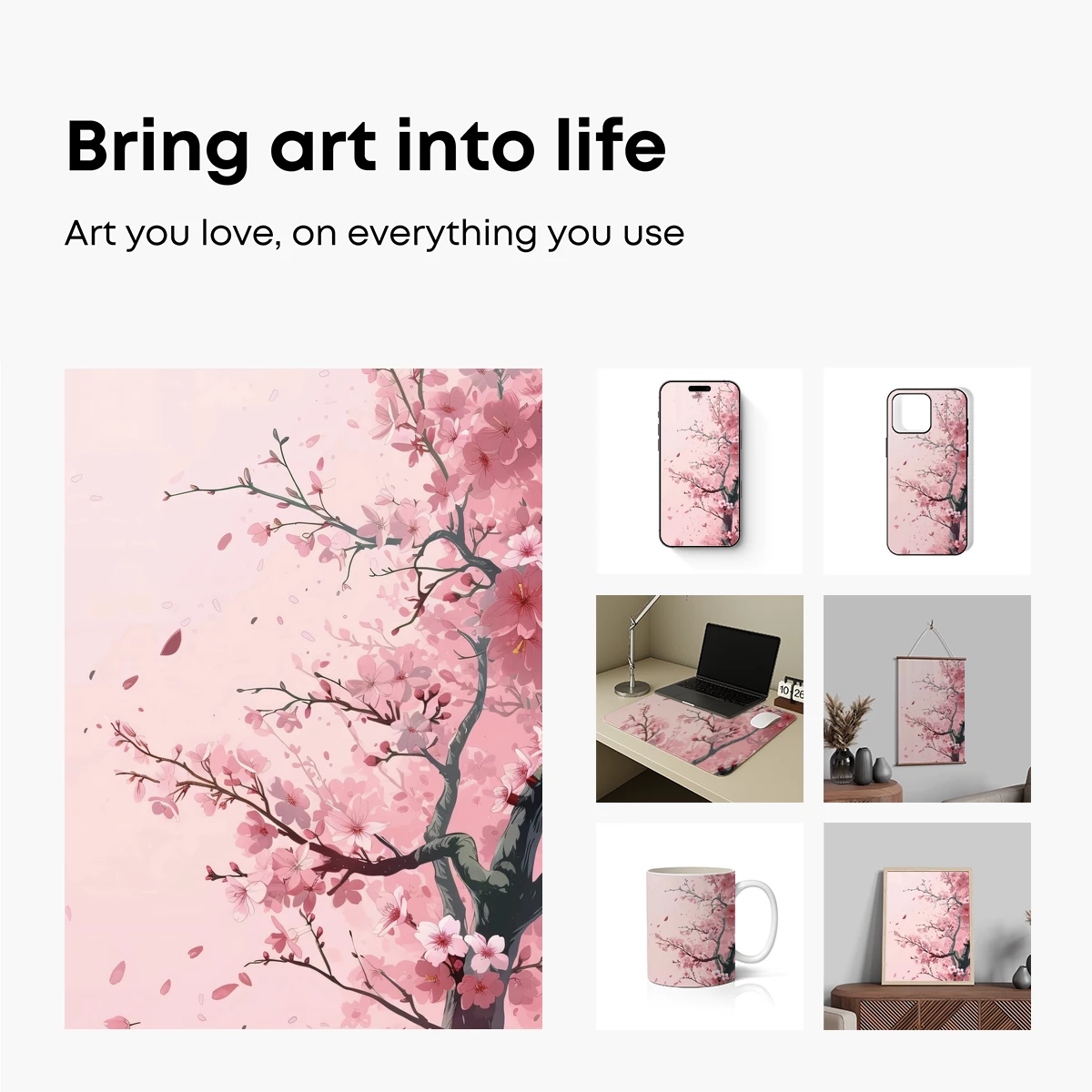 Blossom Whisper: Ethereal Cherry Blossoms in Bloom - Image 2