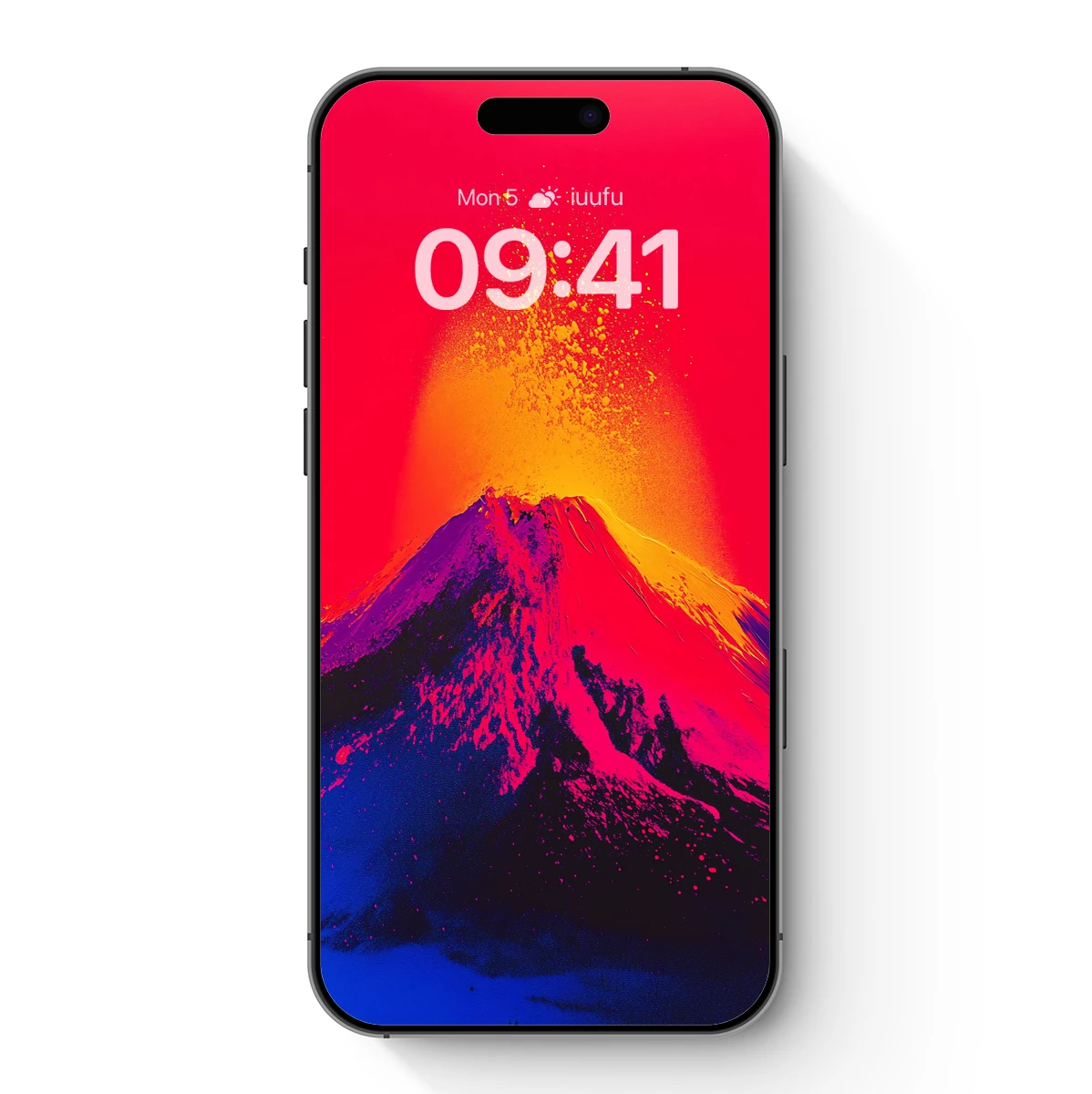 Fiery Fuji: Neon Eruption