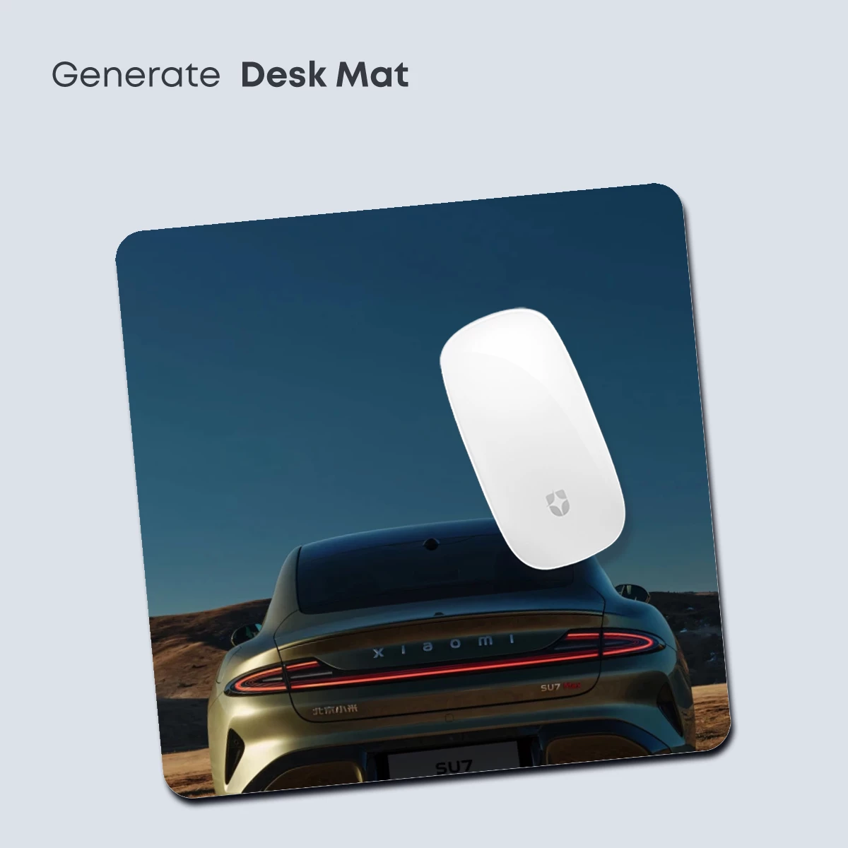 Desert Horizon Elegance: Futuristic Car Silhouette - Image 4