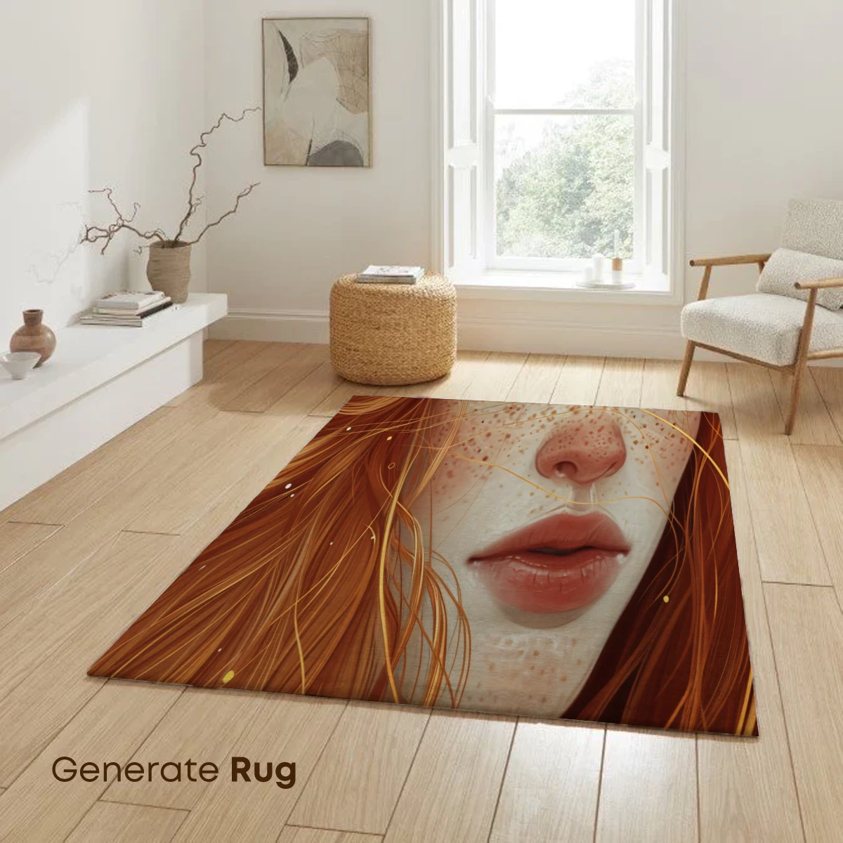 Freckled Enchantment: A Redhead's Ethereal Portrait - Image 6