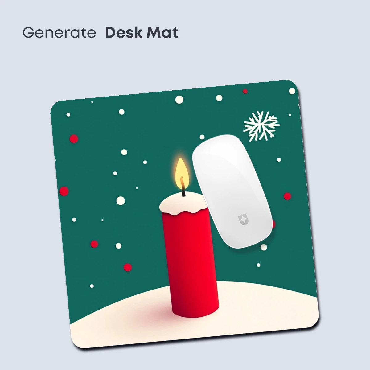 Festive Candle Glow in Snowy Night - Image 4