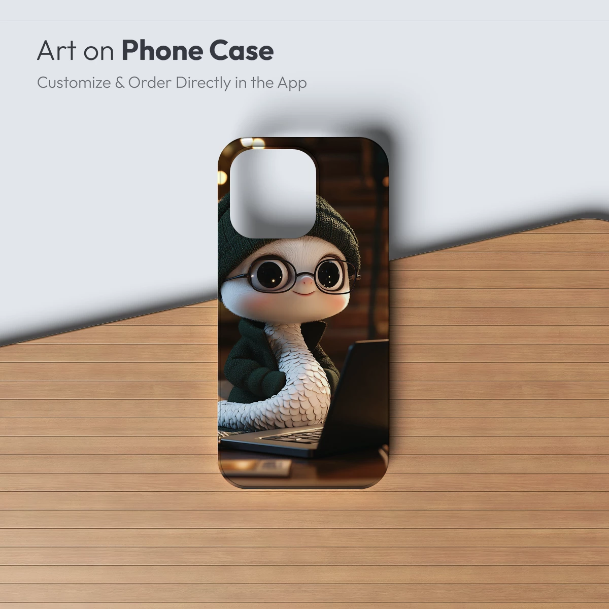 Snail Scholar in Cozy Knit: Digital Artistry - Image 3