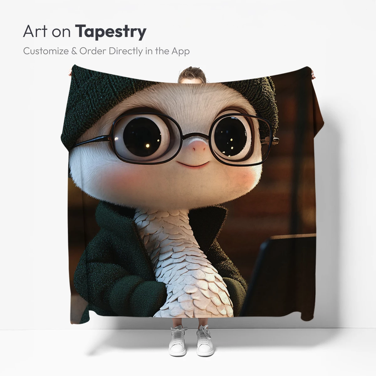 Snail Scholar in Cozy Knit: Digital Artistry - Image 5