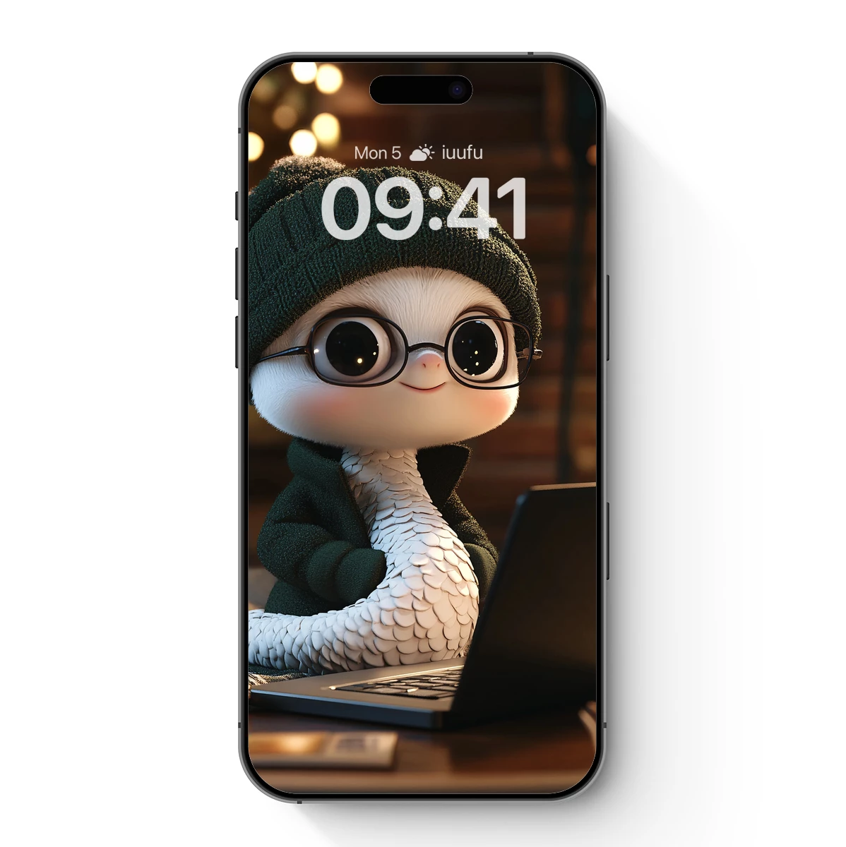 Snail Scholar in Cozy Knit: Digital Artistry