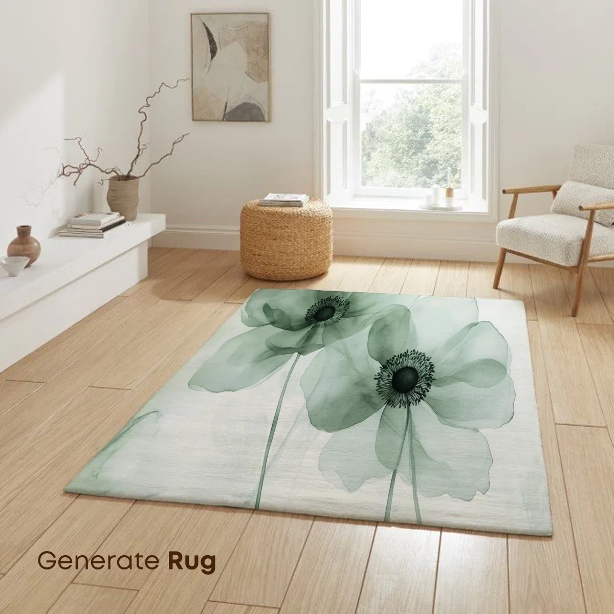 Ethereal Anemones: Monochromatic Floral Artistry - Image 6