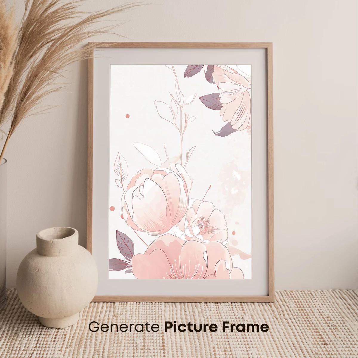 Blush Blossoms: Ethereal Floral Elegance - Image 7