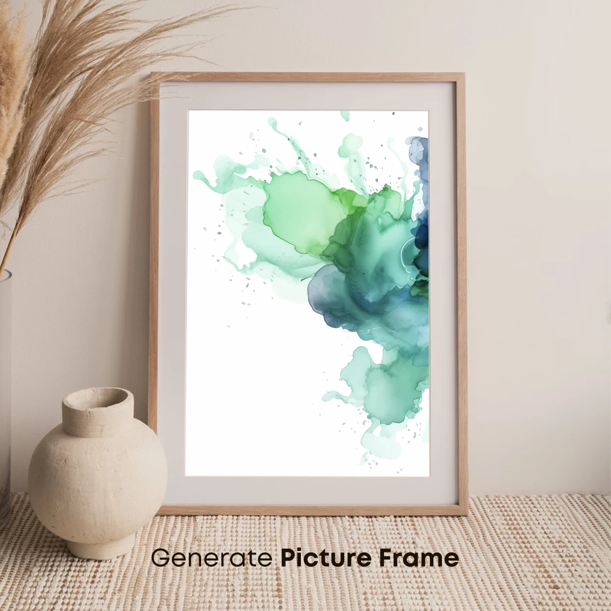 Ethereal Green Watercolor Splash - Image 7