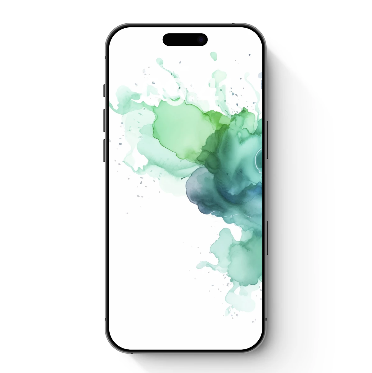 Ethereal Green Watercolor Splash