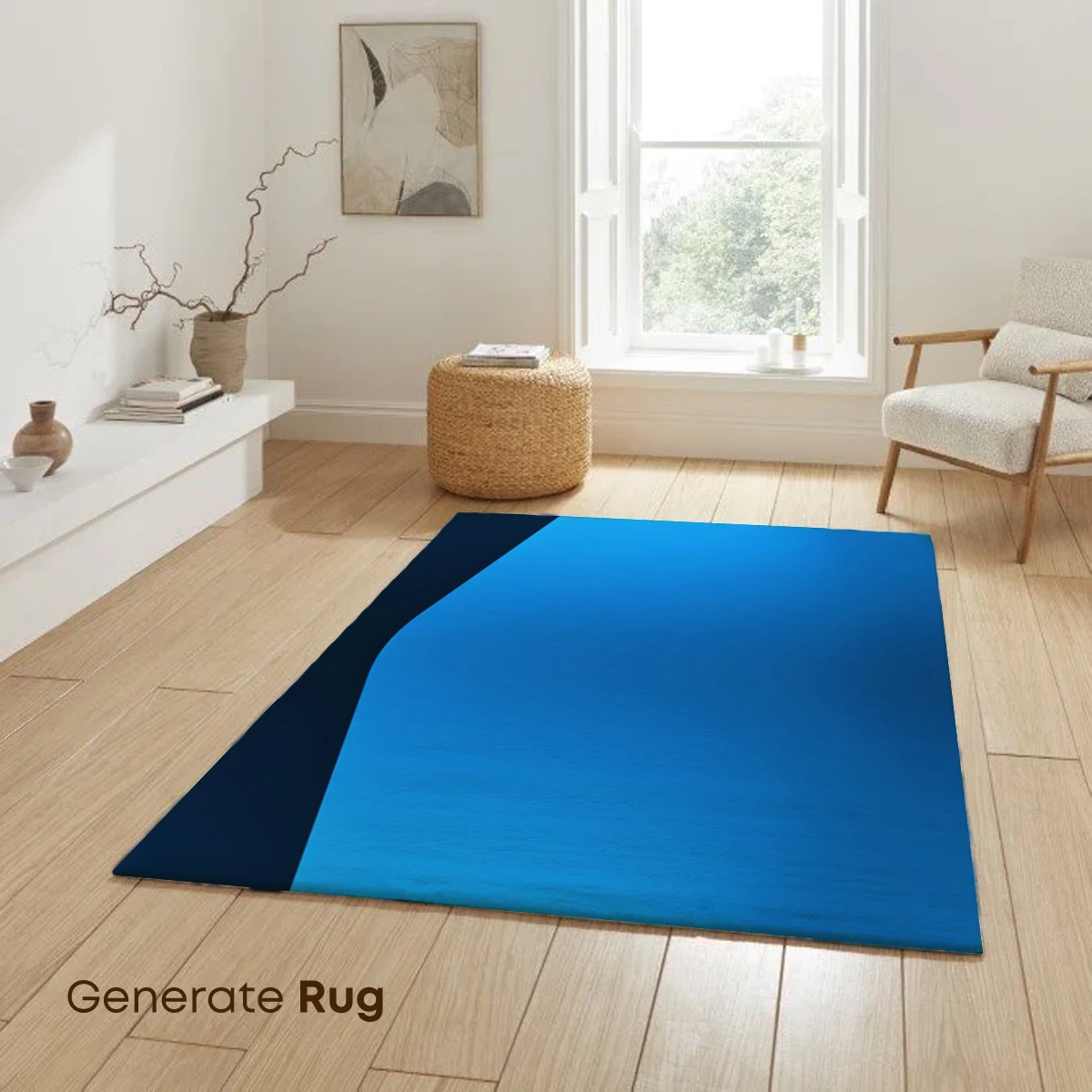 Blue Abyss: Geometric Shadows - Image 6