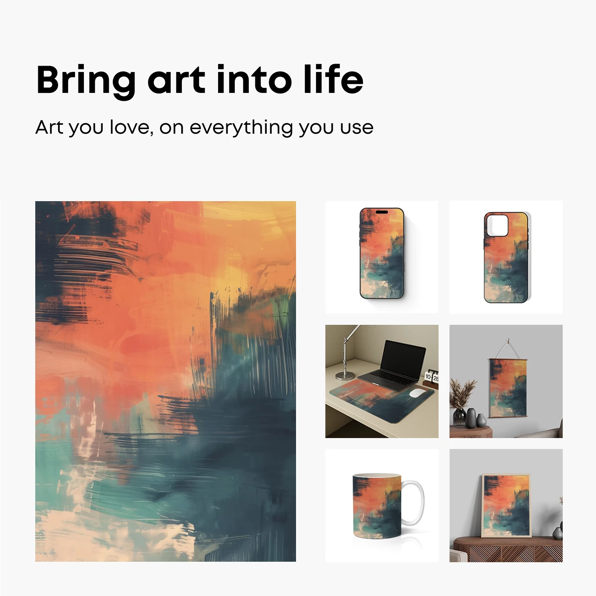 Abstract Brushstroke Symphony - Image 2