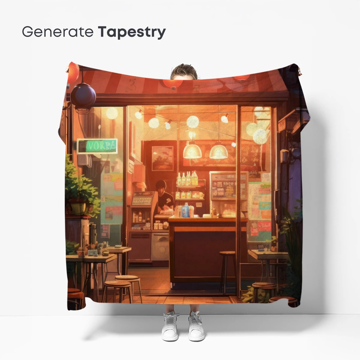 Cozy Cafe Glow: Urban Twilight Retreat - Image 5