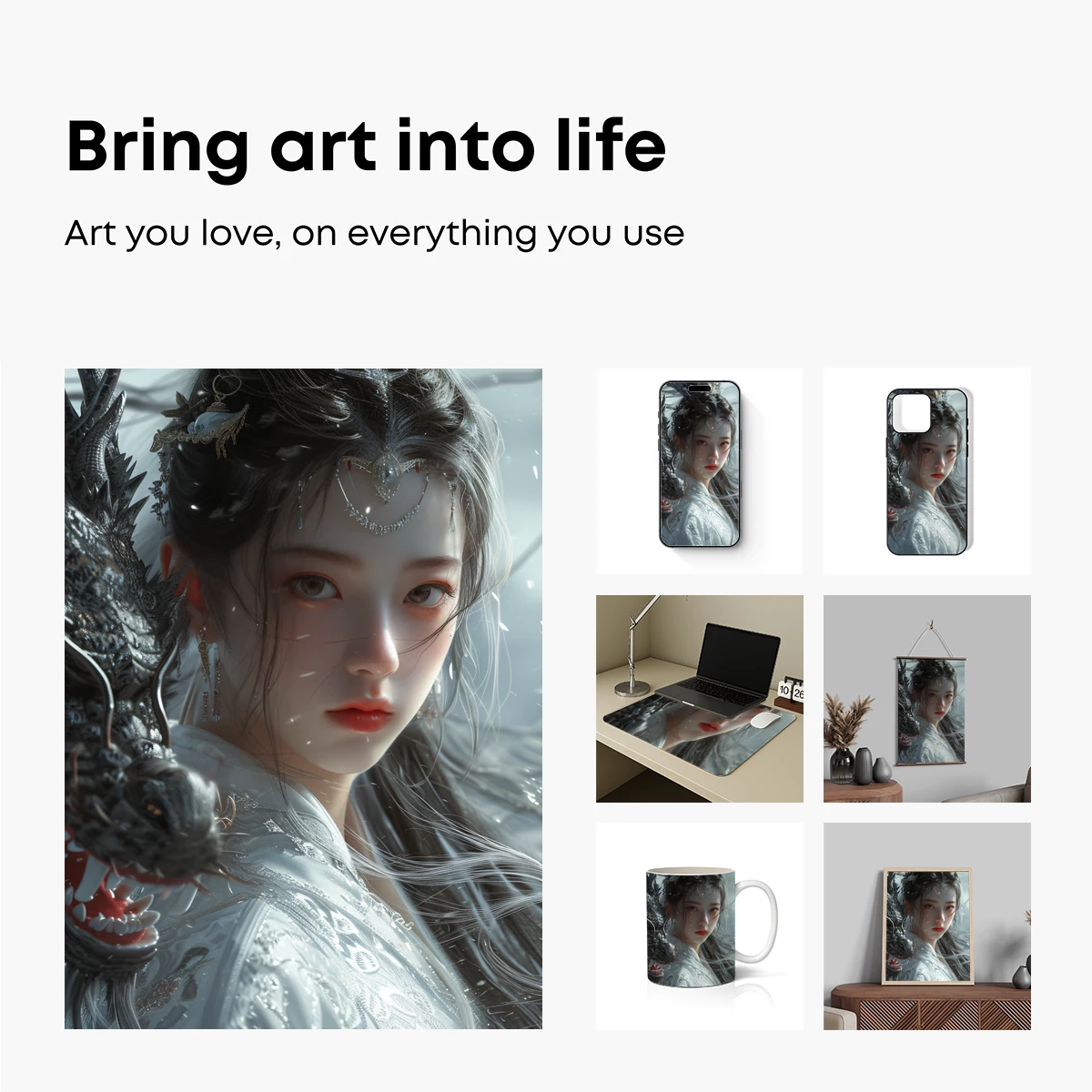 Ethereal Dragon Empress: Mythic Fantasy Artistry - Image 2