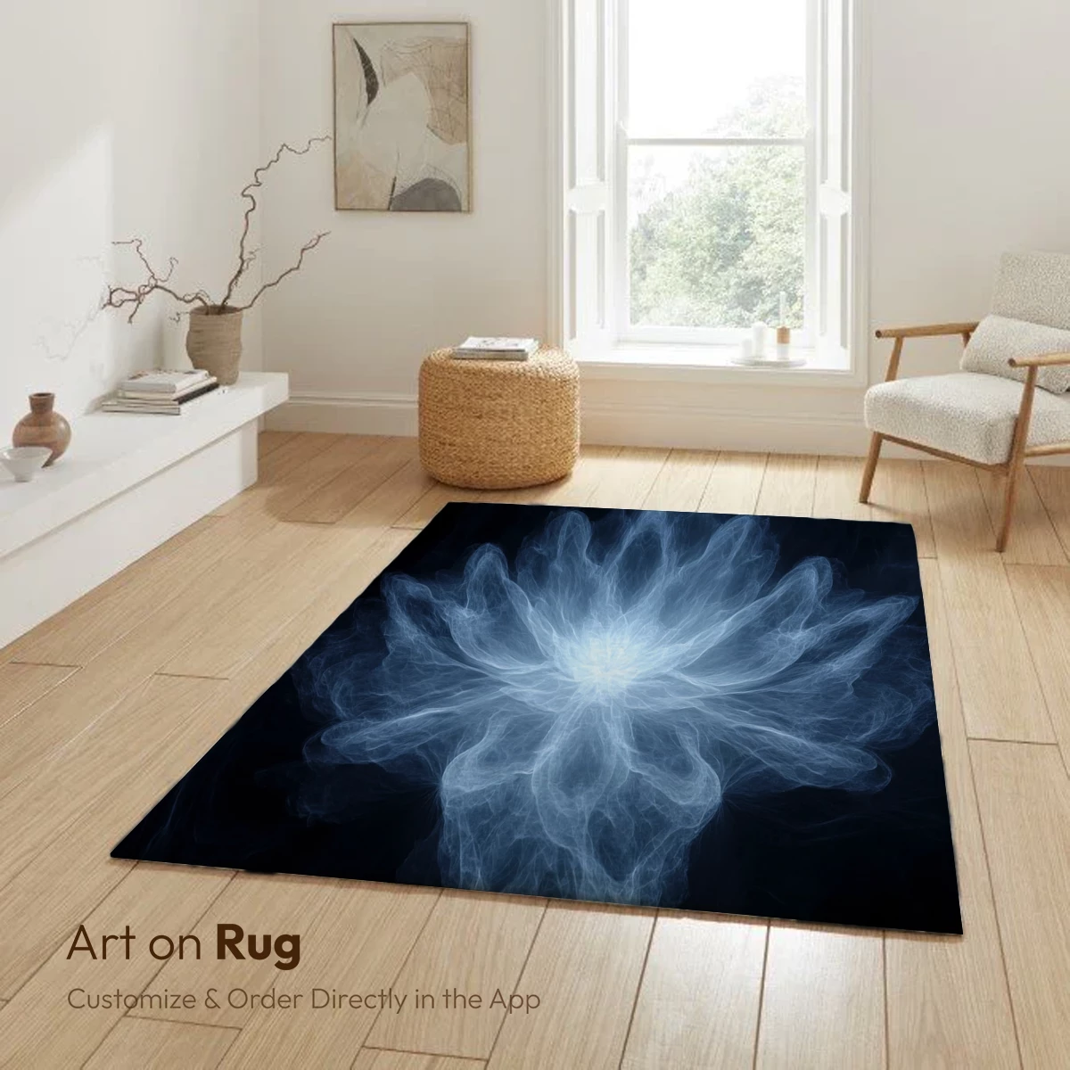 Ethereal Lotus Bloom: Fractal Artistry in Monochrome - Image 5