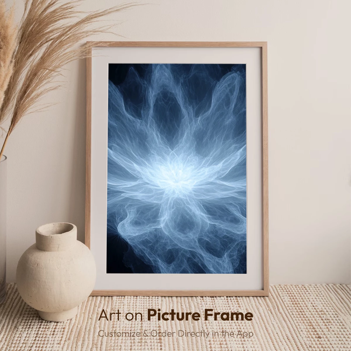 Ethereal Lotus Bloom: Fractal Artistry in Monochrome - Image 6