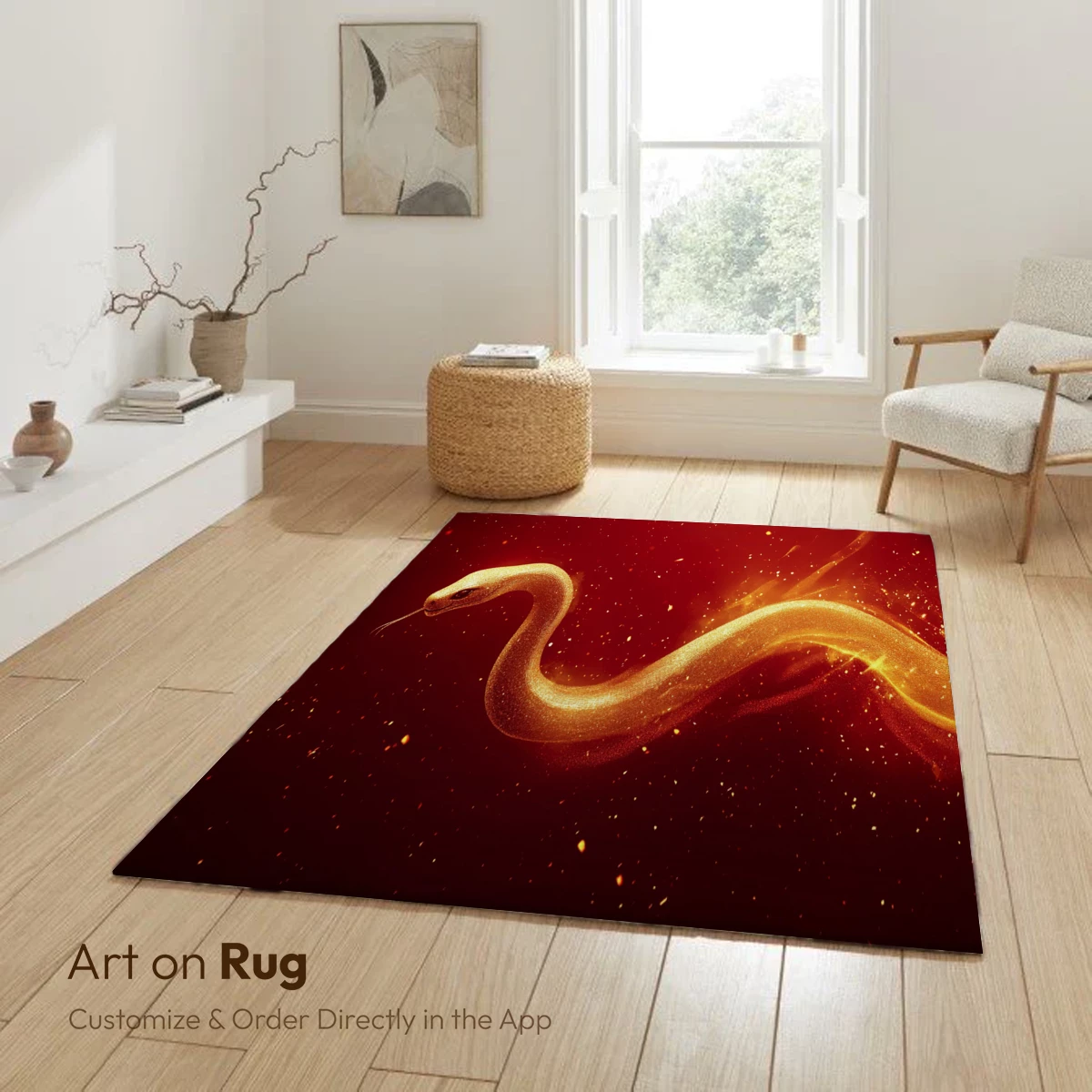 Golden Serpent in Ember Glow - Image 6