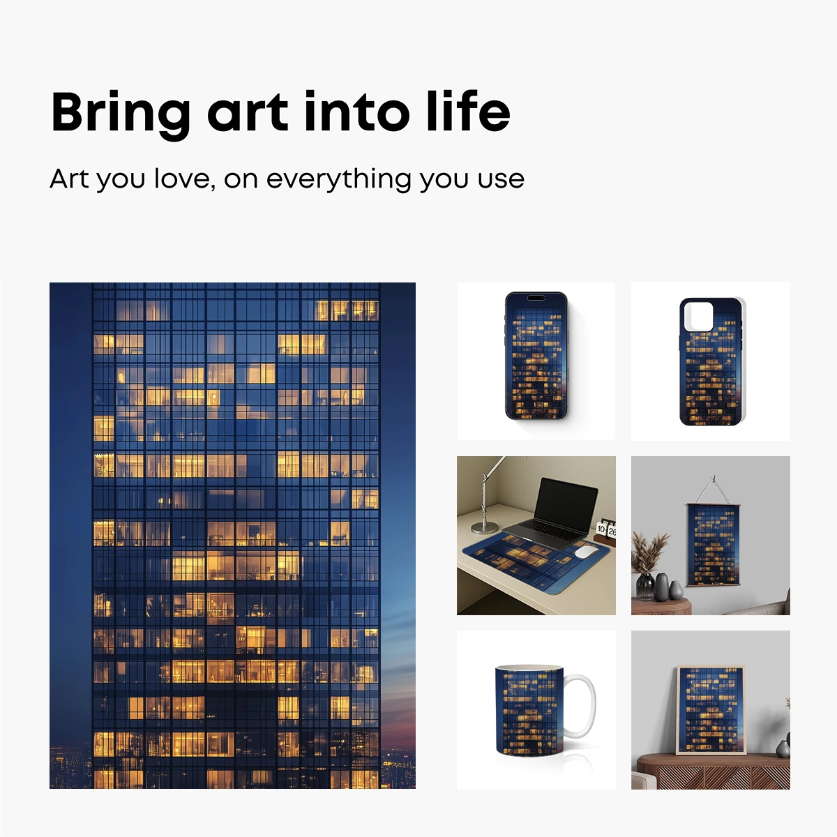 Illuminated Skyscraper Symphony - Image 2