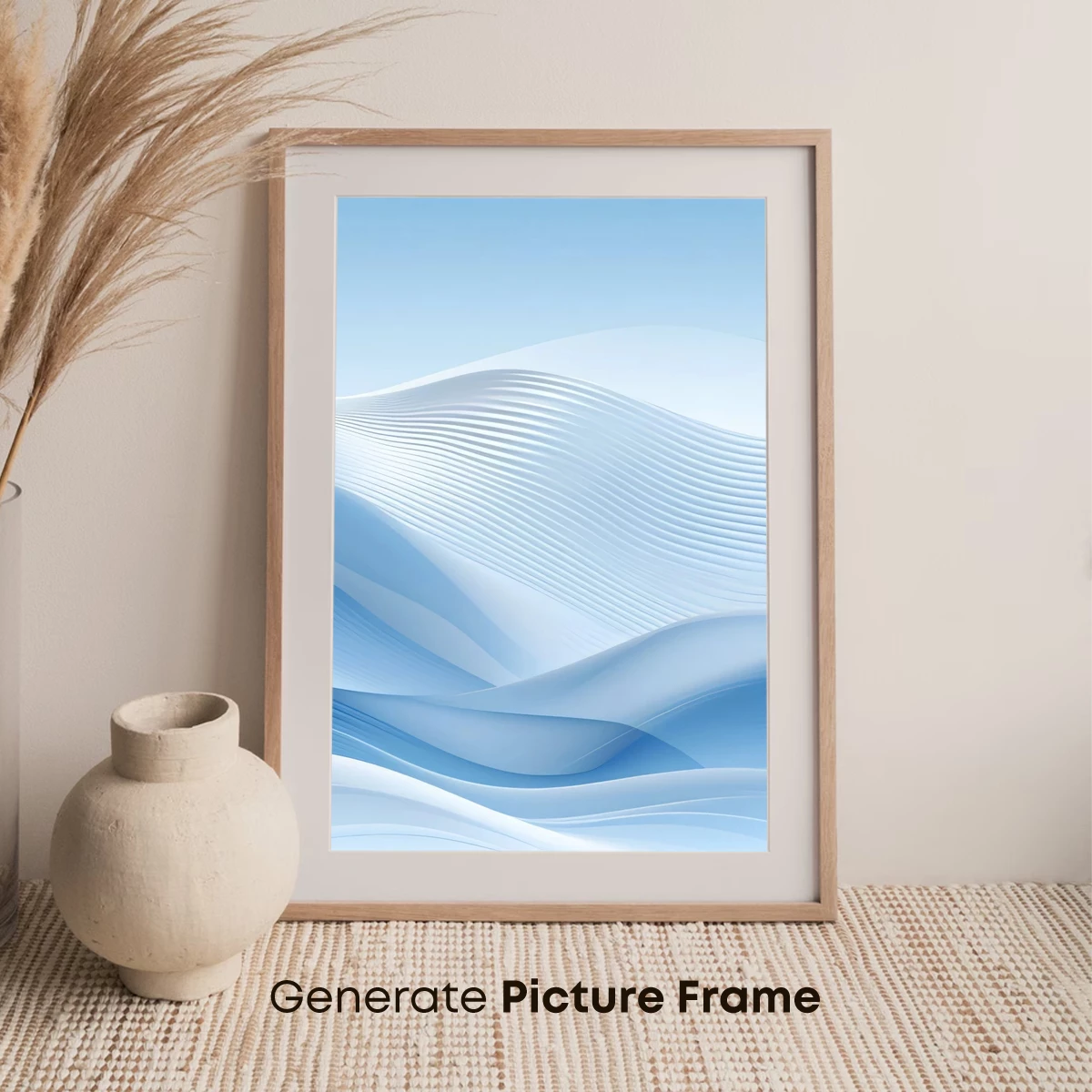 Ethereal Blue Waves: A Symphony of Flowing Lines - Image 7