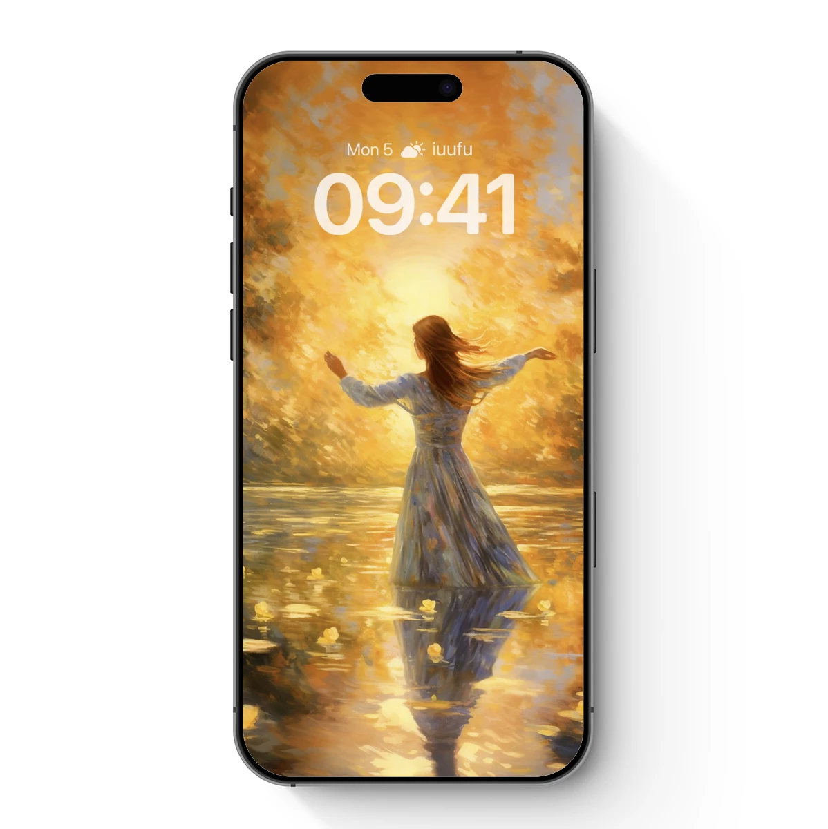 Ethereal Sunset Embrace: A Painterly Vision of Tranquility