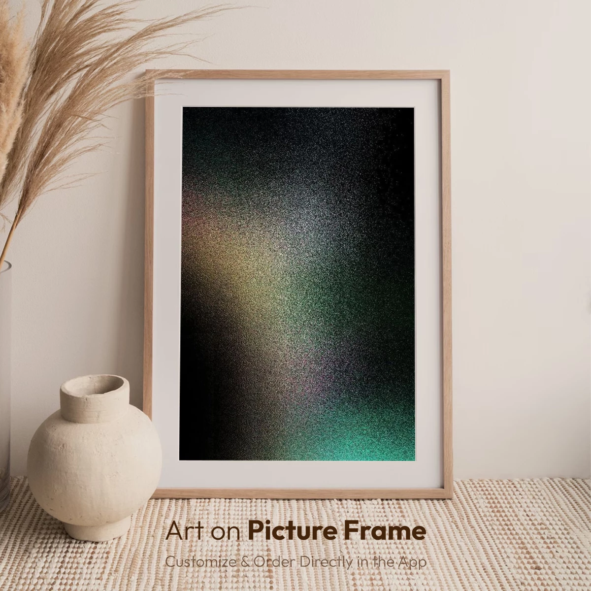 Gradient Nebula: Cosmic Dust in Teal and Gold - Image 7