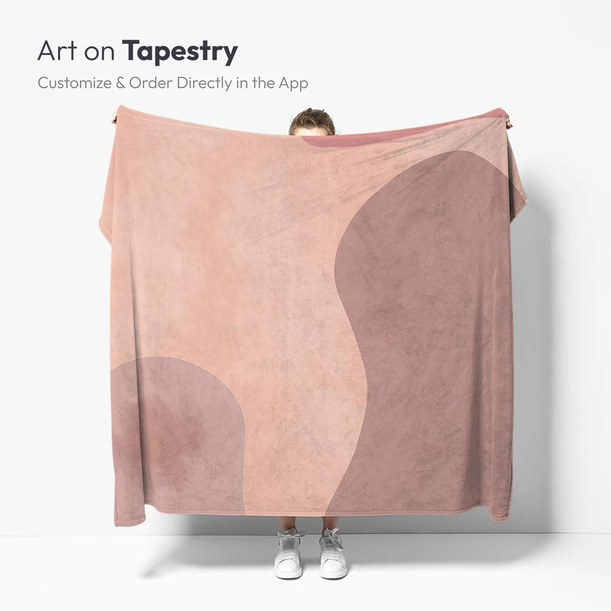 Abstract Blush Symphony: Fluid Forms in Pastel Harmony - Image 4