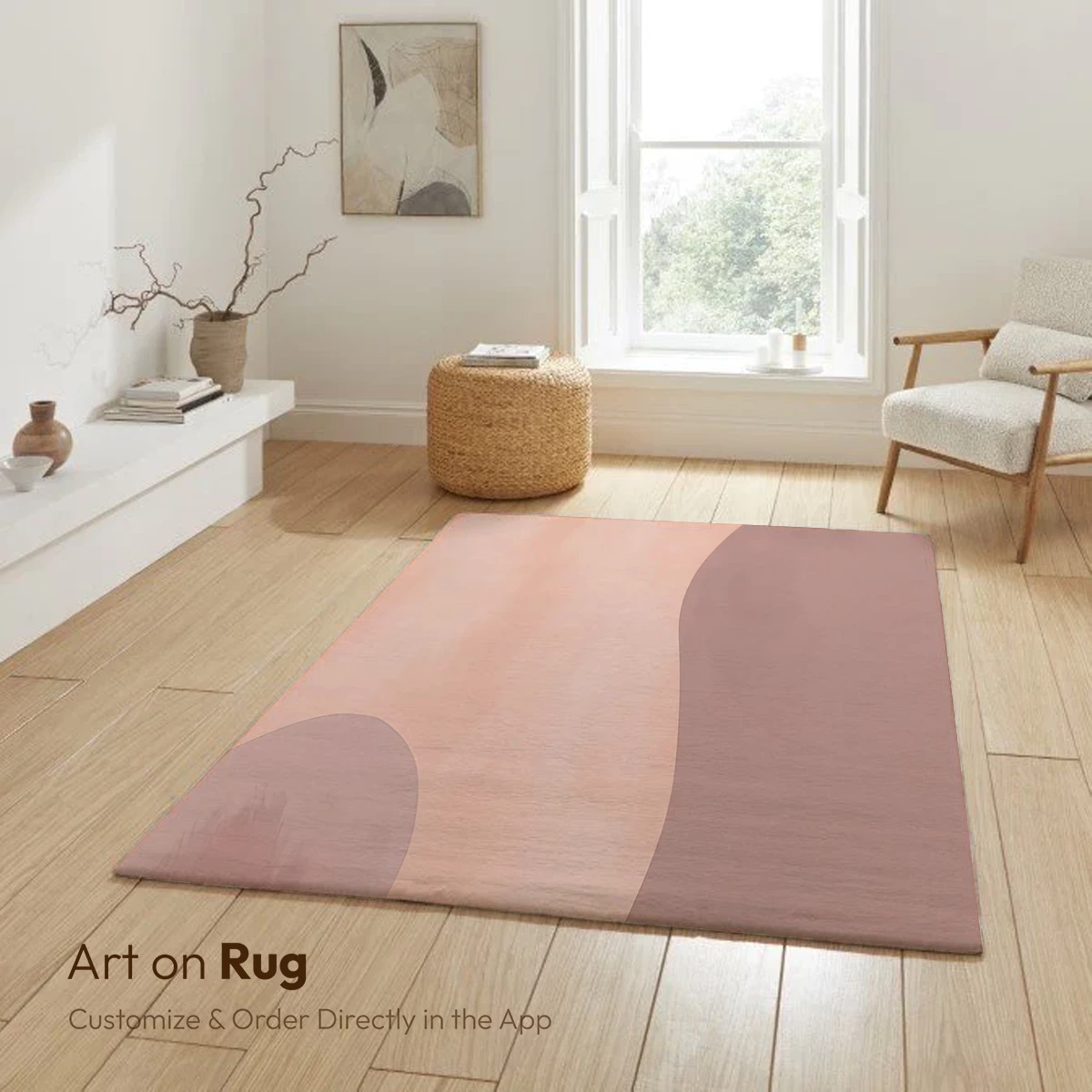 Abstract Blush Symphony: Fluid Forms in Pastel Harmony - Image 5