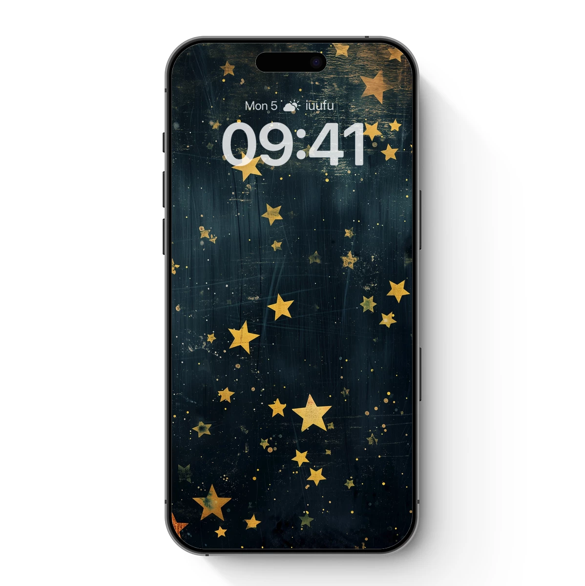 Golden Stars on Midnight Canvas
