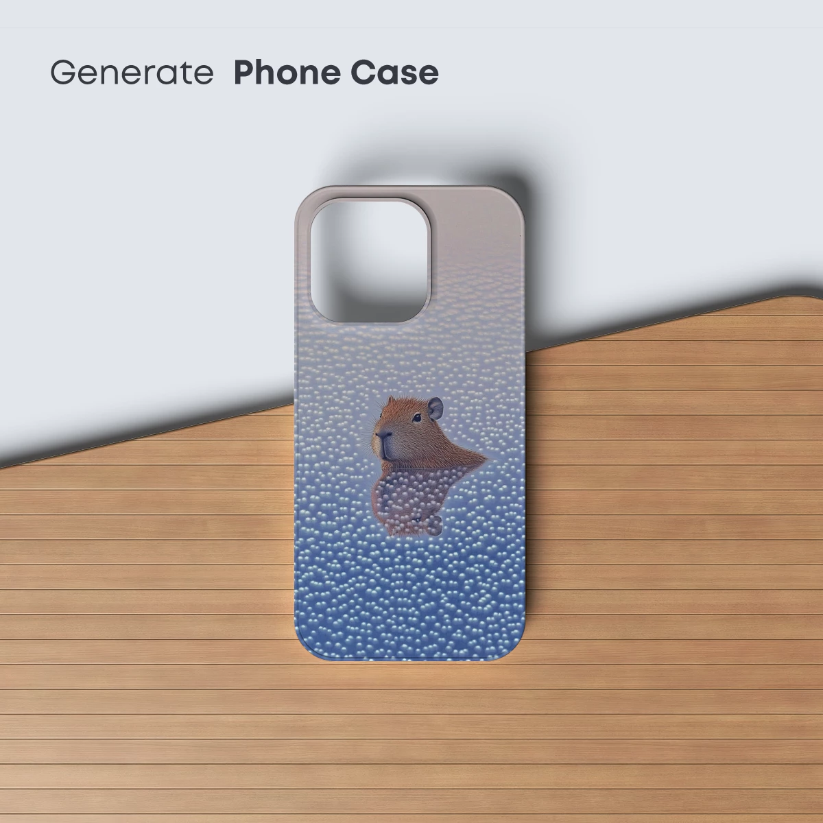 Capybara in Serene Waters: Reflective Calm - Image 3