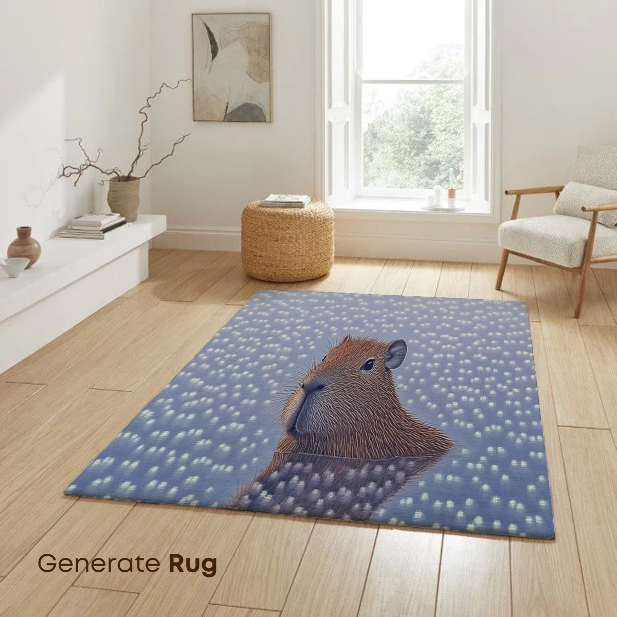 Capybara in Serene Waters: Reflective Calm - Image 6