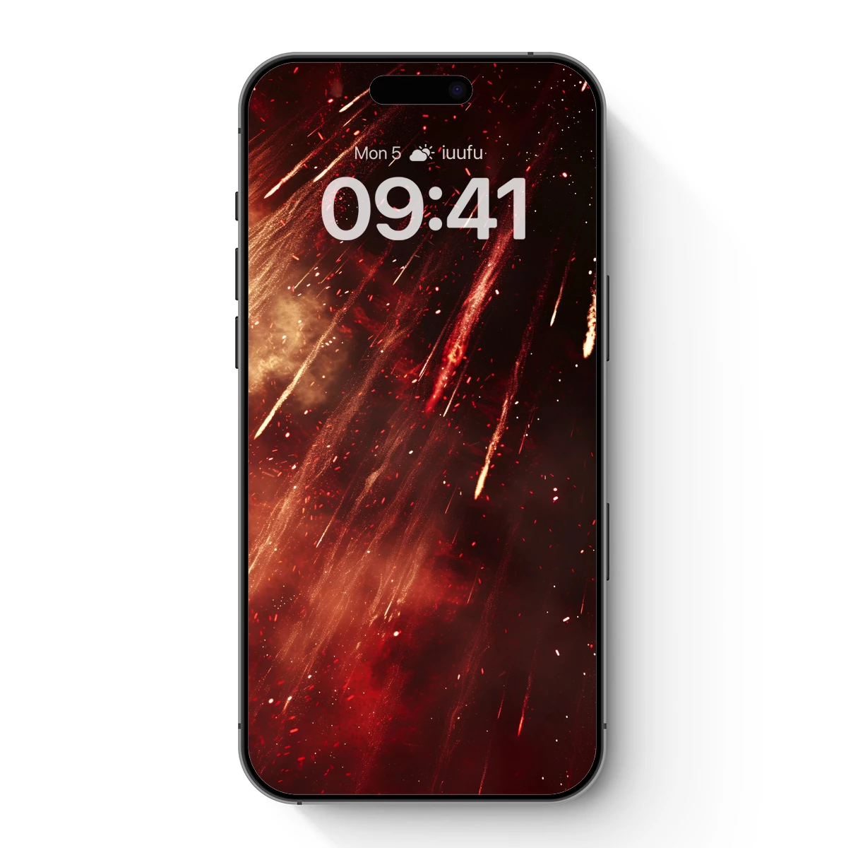 Meteor Shower in Crimson Skies