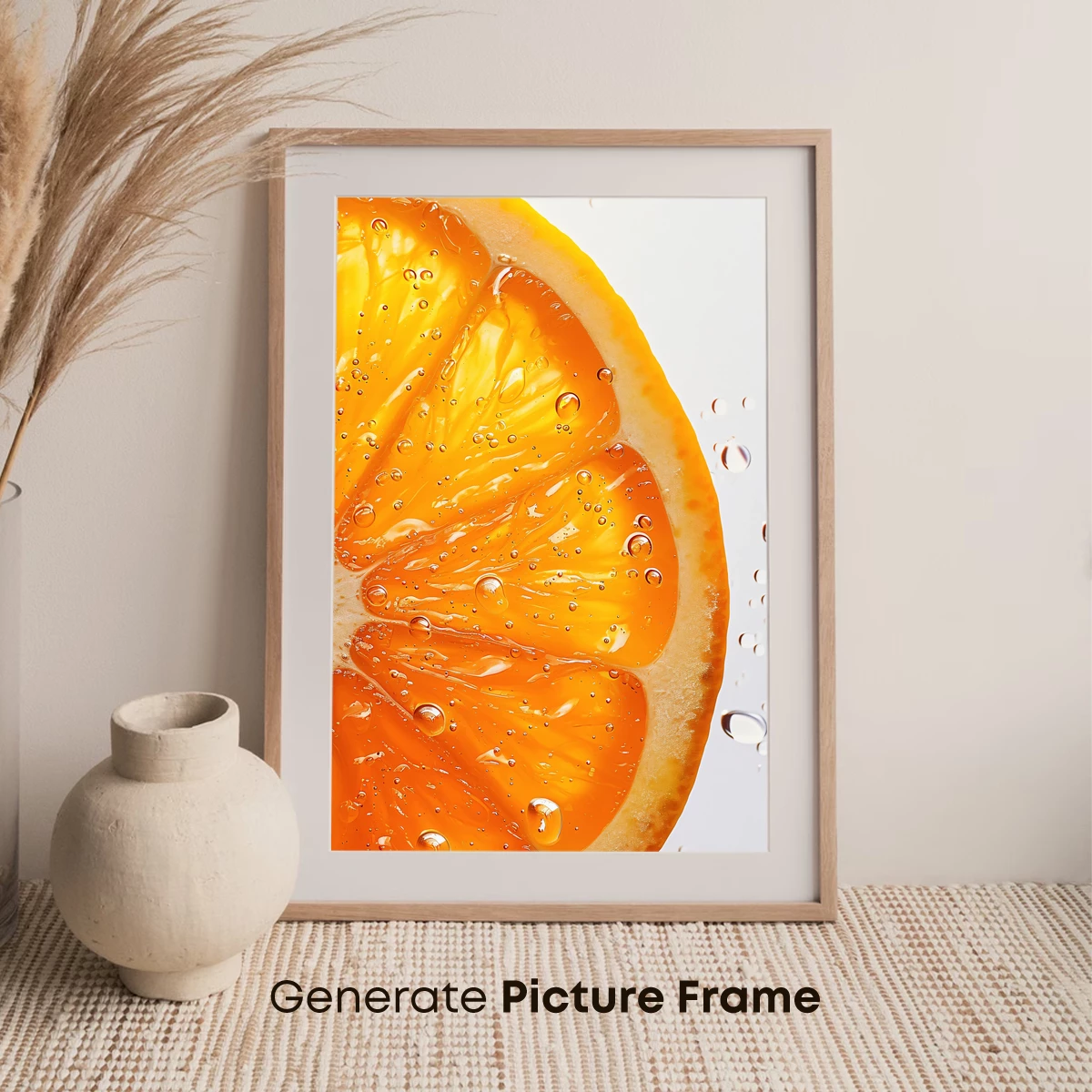 Citrus Symphony: Dew-Drenched Orange Slice - Image 7