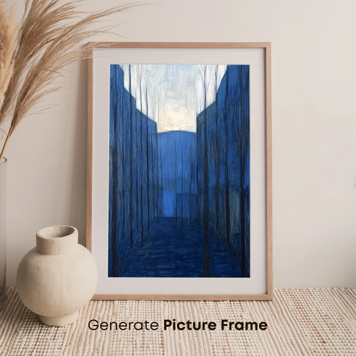 Blue Twilight Forest: A Monochromatic Odyssey - Image 7