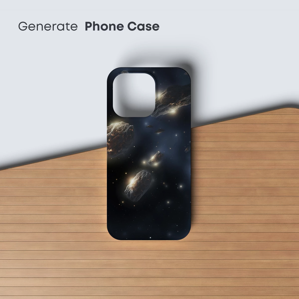 Cosmic Drift: Illuminated Asteroids in Deep Space - Image 3