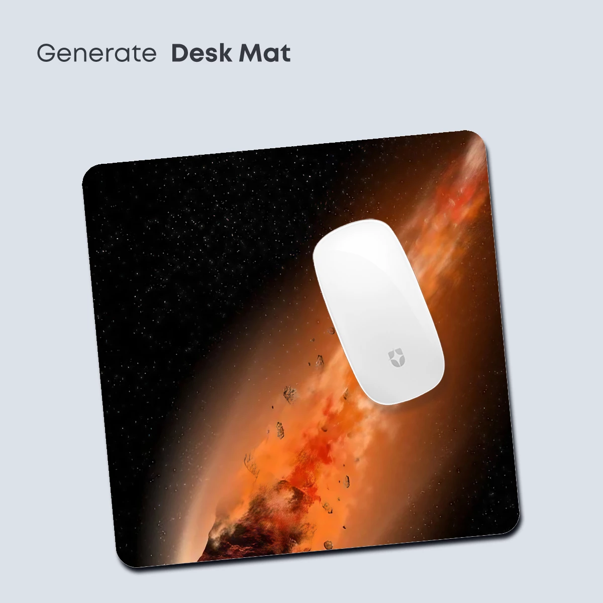 Cosmic Comet: Fiery Tail Against Celestial Blue - Image 4