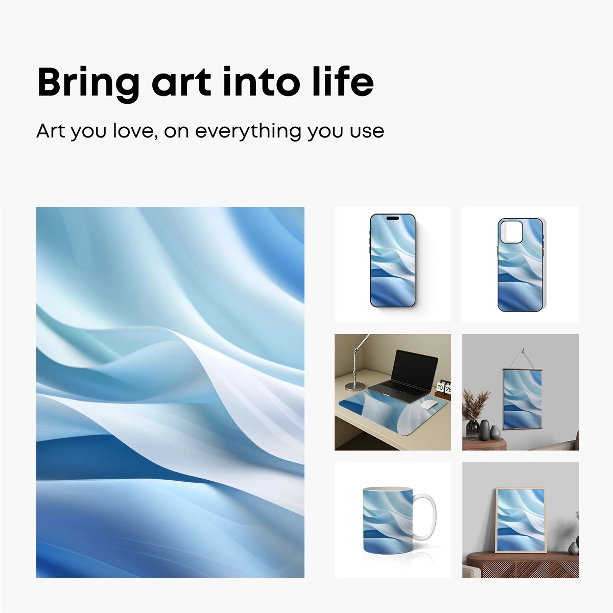 Ethereal Silk Waves: A Dance of Light and Shadow - Image 2