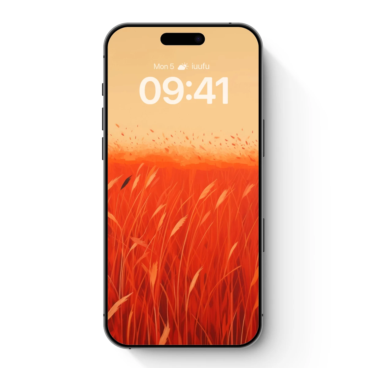 Autumn Blaze: Fiery Grasses at Sunset