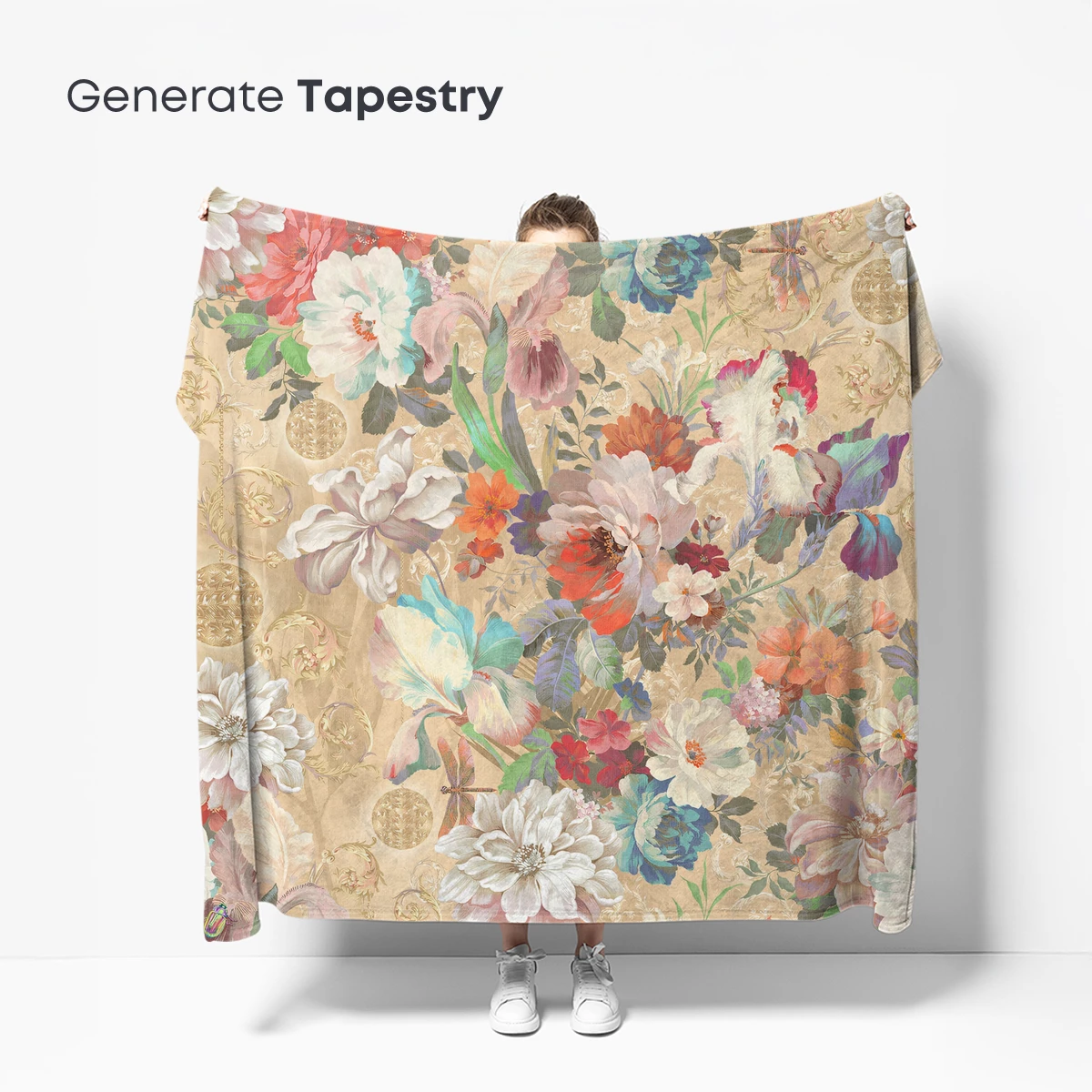 Elegant Floral Symphony in Pastel Hues - Image 5